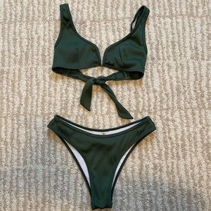 Zaful Green Bikini